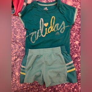 Toddler adidas short set